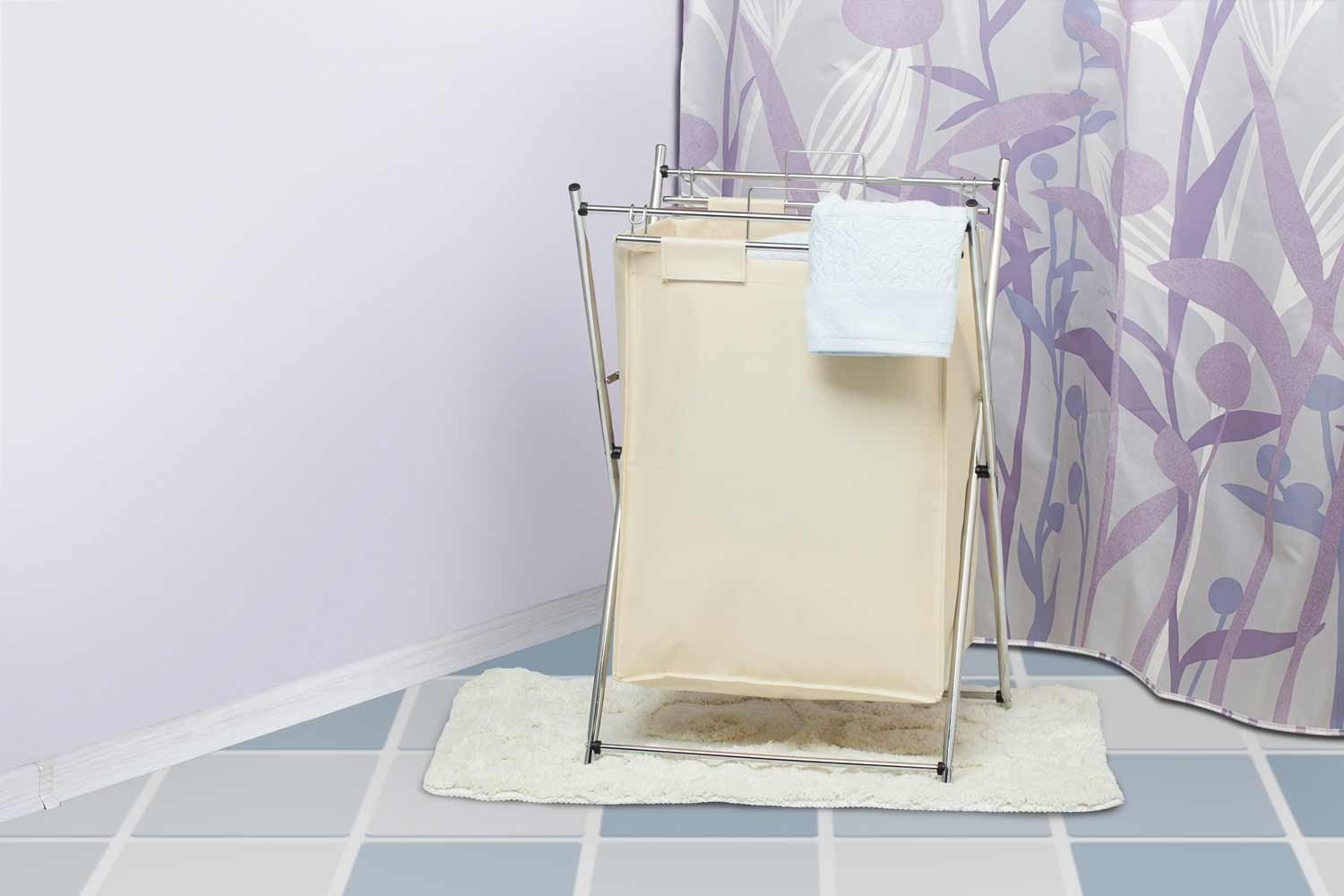 giỏ giặt trong trang trí ảnh phòng tắm