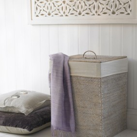 ý tưởng thiết kế giỏ phòng tắm giặt