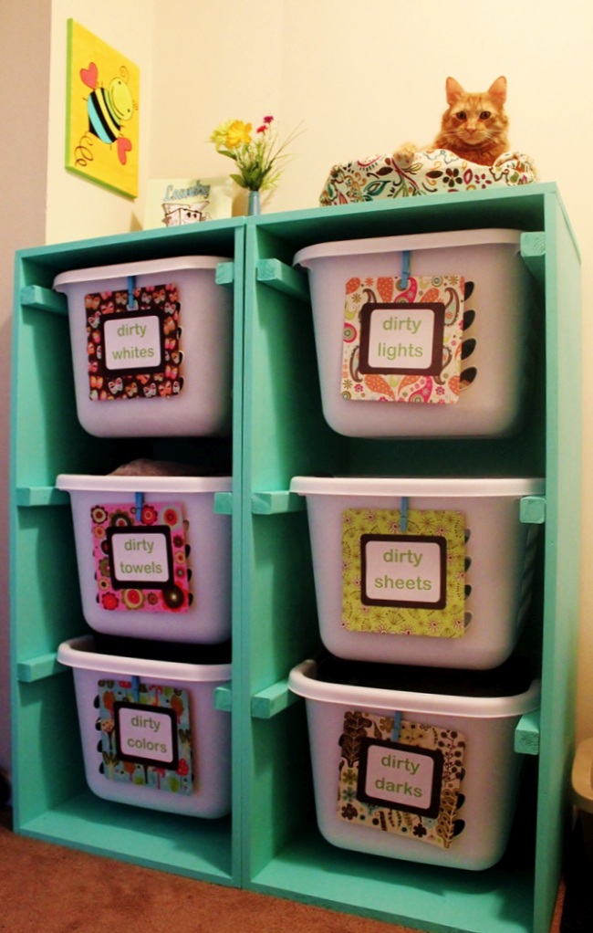 giỏ giặt trong phòng tắm xem ảnh