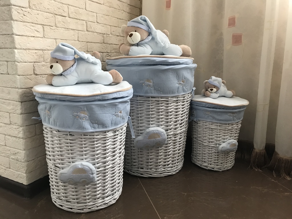 giỏ giặt trong ý tưởng nội thất phòng tắm