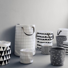 giỏ giặt trong phòng tắm ý tưởng trang trí