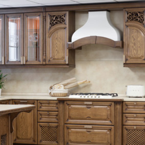 bucătărie cu decor foto patina