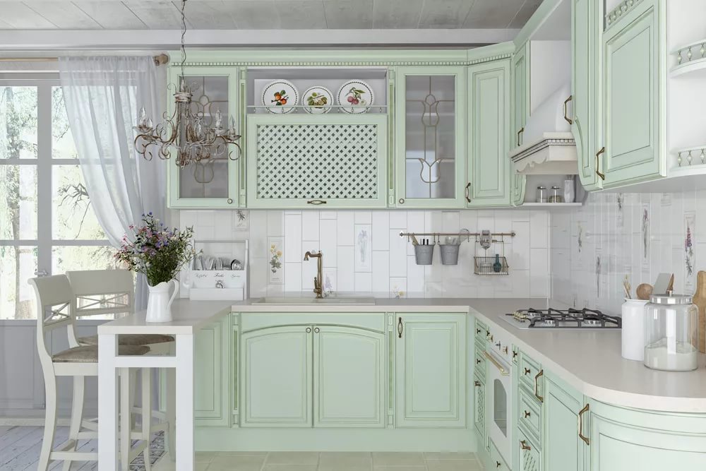 bucătărie cu patina design fotografie