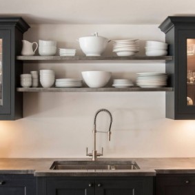 bucatarie cu idei interioare de patina