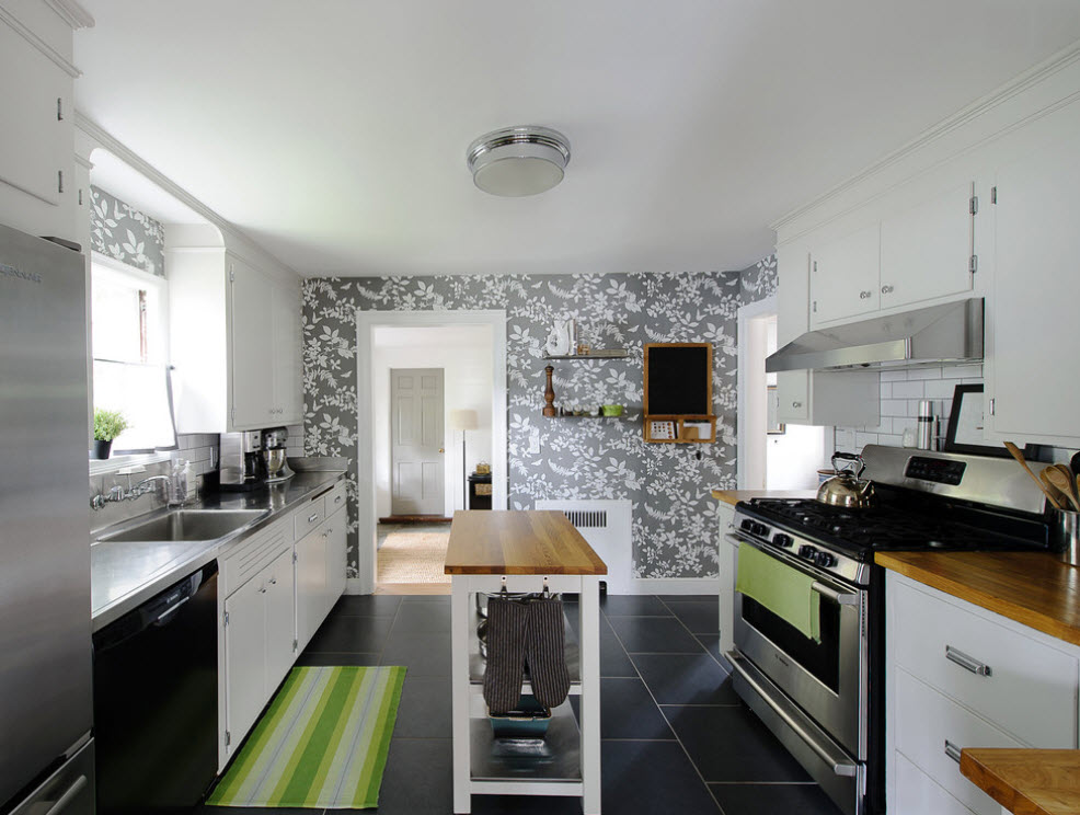 dark floor kitchen decor ideas