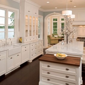 dark floor kitchen decor ideas