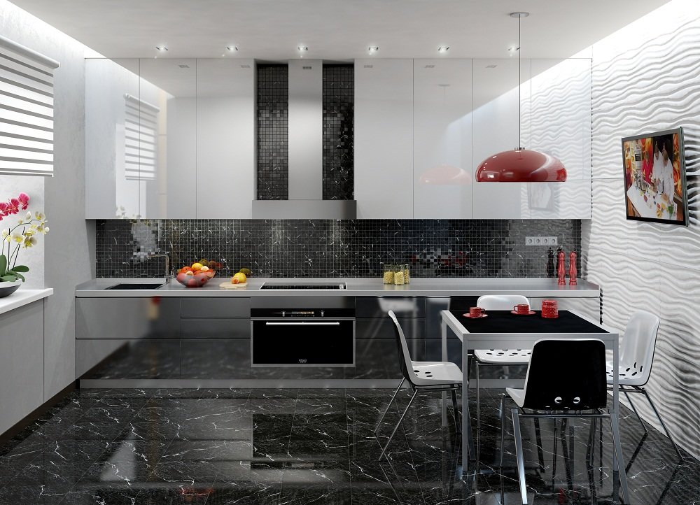 dark floor kitchen ideas