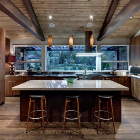 cocina con fregadero junto a la ventana decoración fotográfica