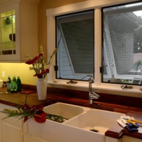 cocina con fregadero en la ventana ideas vistas