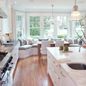 bucătărie cu decorare foto patina