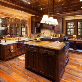 bucatarie cu idei de design patina