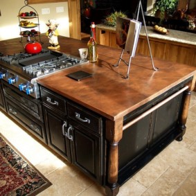 bucatarie cu idei interioare de patina