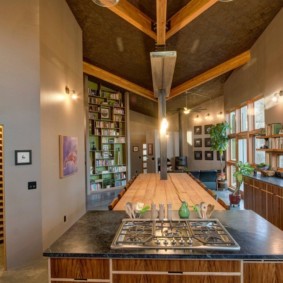 bucatarie cu idei de design patina