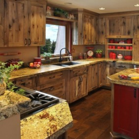 bucatarie cu idei de design patina