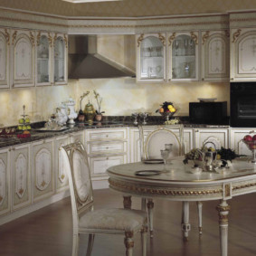 kitchen with dark floor photo options