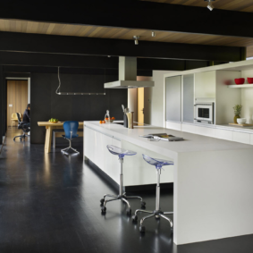 dark floor kitchen interior ideas