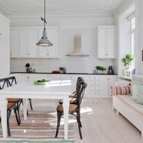 المطبخ تصميم مقاعد البدلاء الصورة