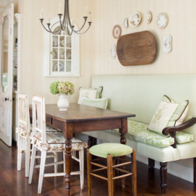 أفكار تصميم مقاعد البدلاء المطبخ