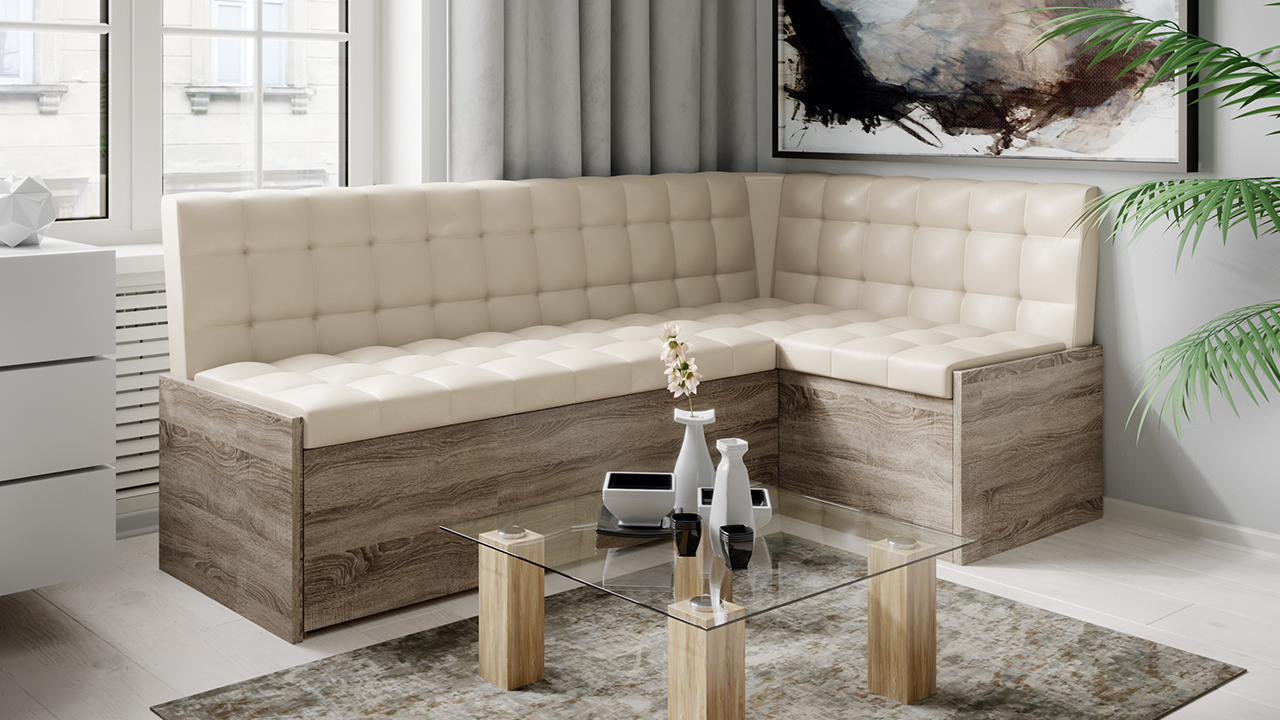 مقعد المطبخ الزاوية