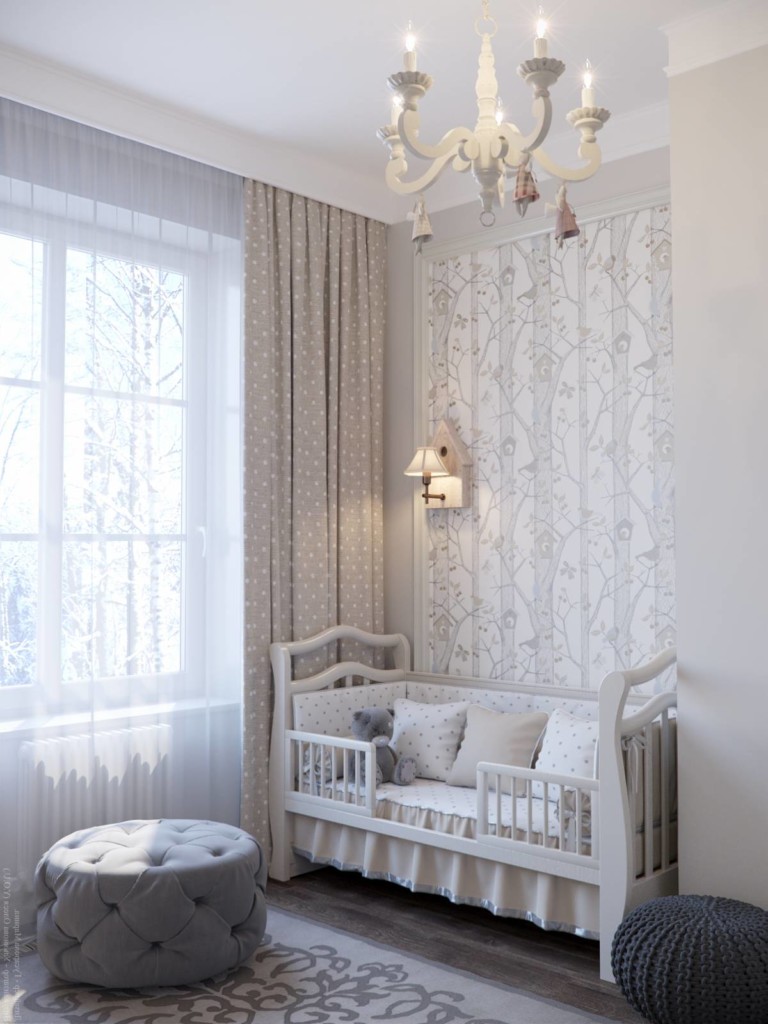 Lustre au plafond de la salle Art Nouveau