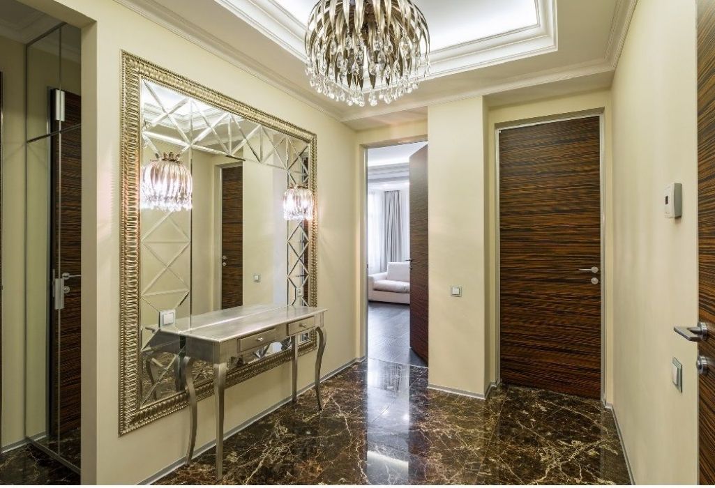 conception d'idées de miroir mural couloir