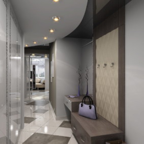 أفكار تصميم ممر السقف المعلق