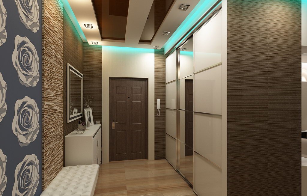 السقوف المعلقة في صورة الممر