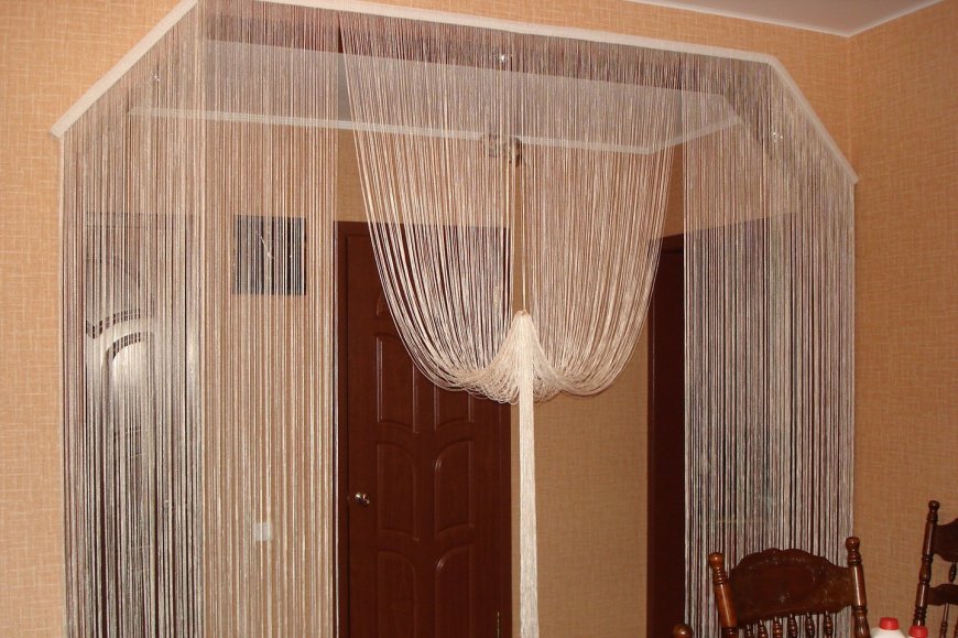 rideaux dans la conception de photo de cuisine