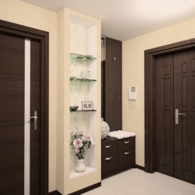 papier peint pour le couloir avec des portes sombres idées idées