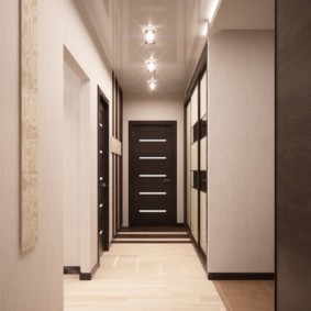 papier peint pour le couloir avec des portes sombres sortes d'idées