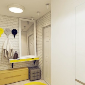 papier peint sous une brique dans le couloir idées idées