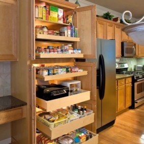 organização do espaço nas opções de cozinha