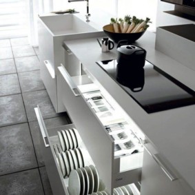 organização do espaço na cozinha idéias idéias