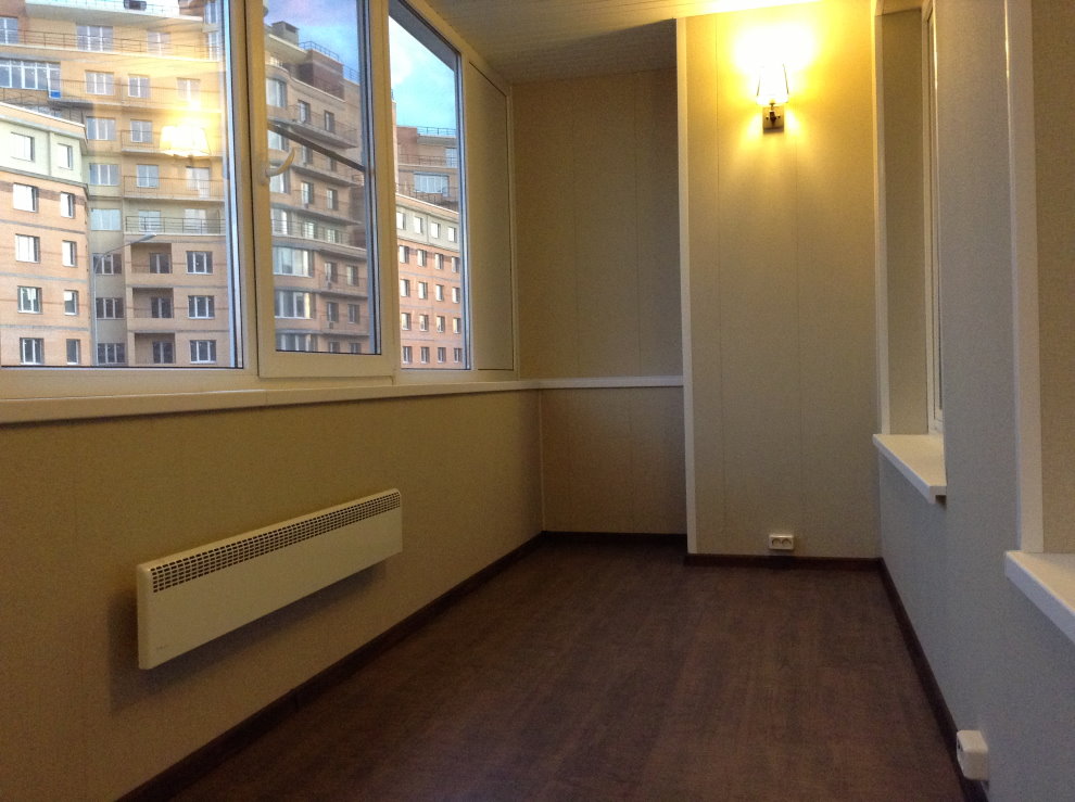 Loggia isolée après la fin des travaux