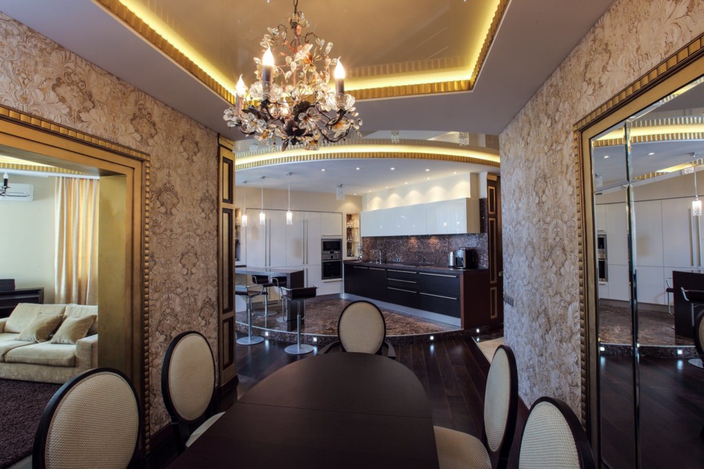 Luz de teto da cozinha do art deco