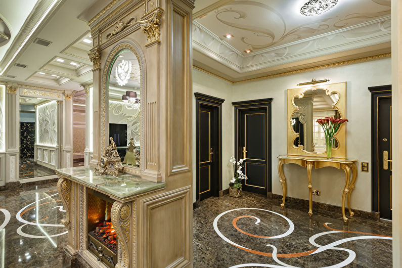 grand hall d'entrée de style classique