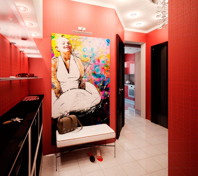 مدخل في شقة في تصميم أفكار لوحة منزل