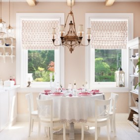 langsir untuk dapur dengan gaya provensi