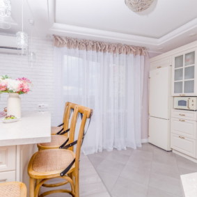 langsir untuk dapur dalam gaya provensi