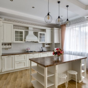 langsir untuk dapur dalam gaya jenis gambar provensi