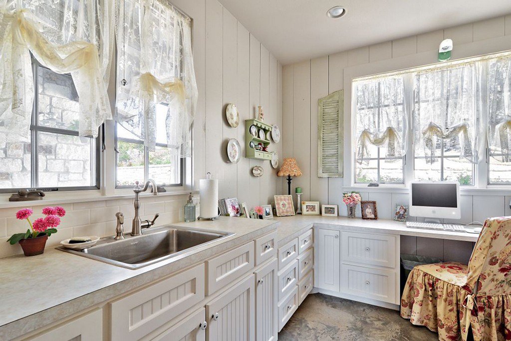 langsir untuk dapur dalam gaya foto idea provence