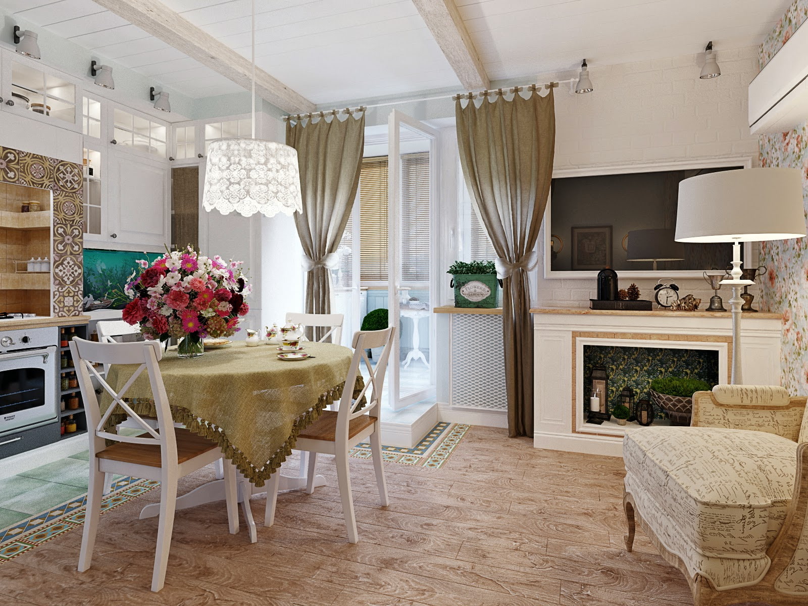 tirai dapur proven biasa