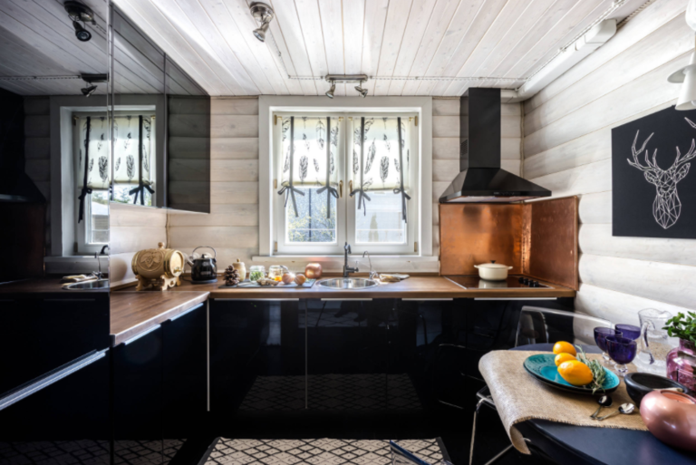 langsir untuk hiasan gaya dapur dapur