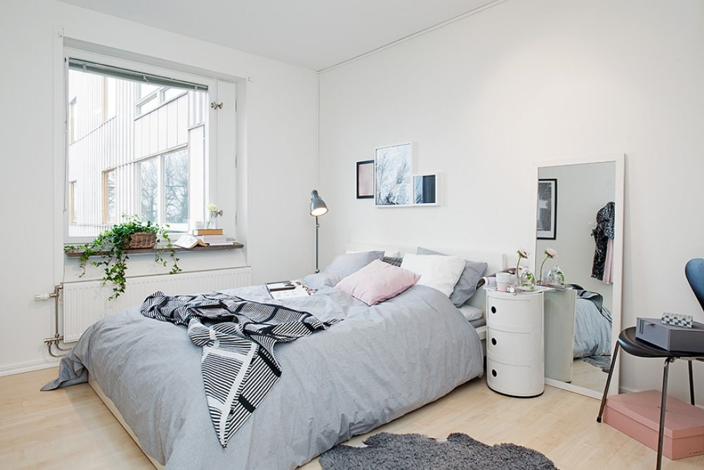 Scandinavian style in the bedroom