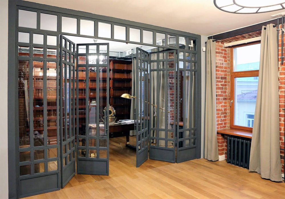 Portes pliantes en gris