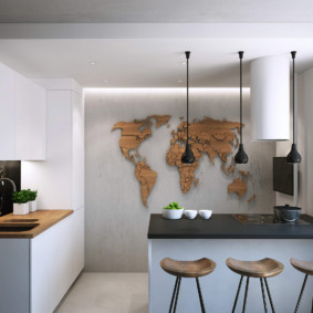 dapur di rumah jenis reka bentuk panel