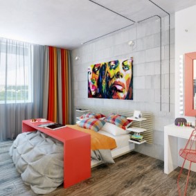 bedroom measuring 5 by 5 meters photo interior