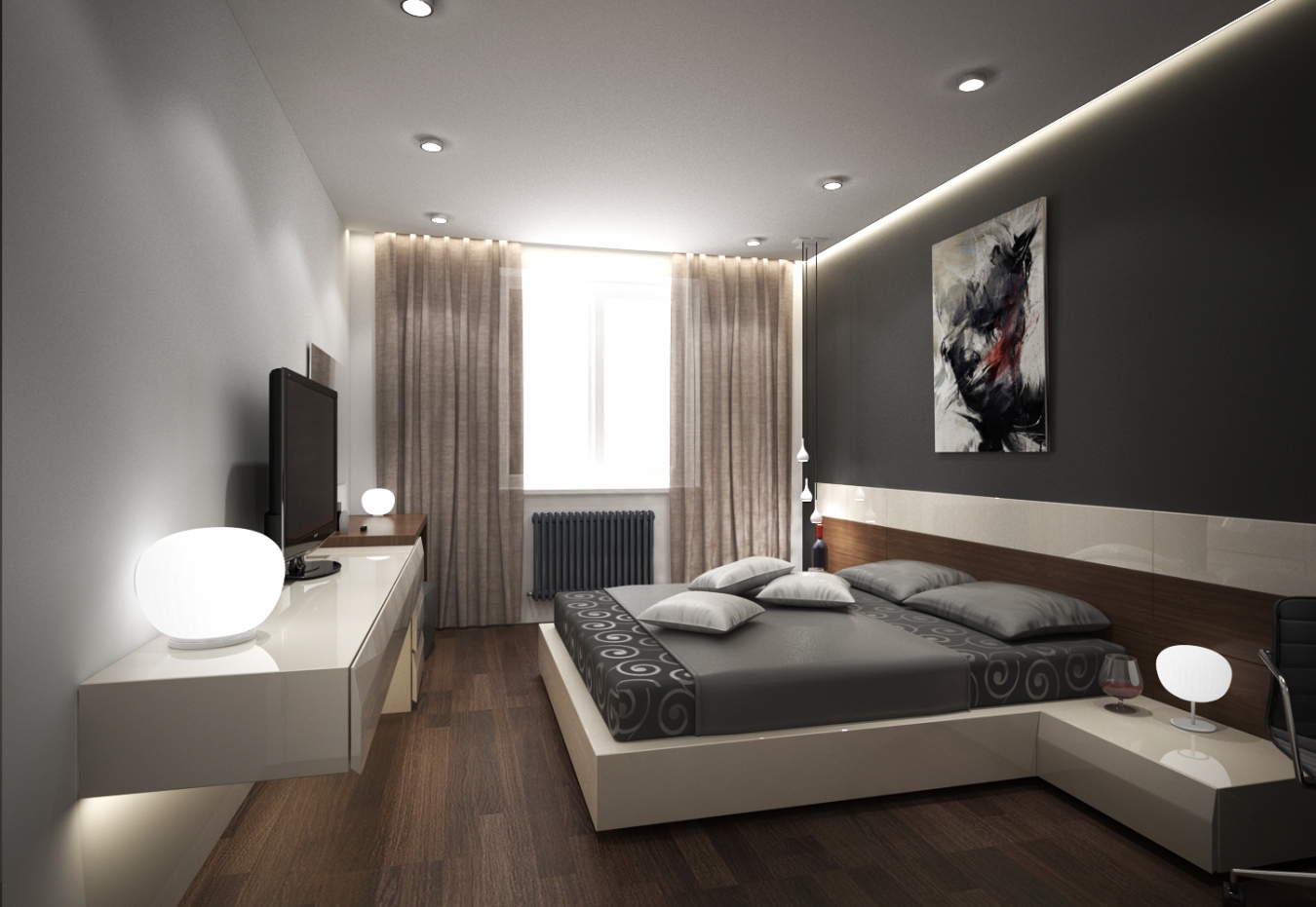 5 by 5 meter bedroom lighting