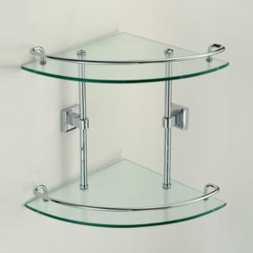 ชั้นวางกระจกสำหรับภาพถ่ายประเภทห้องน้ำ