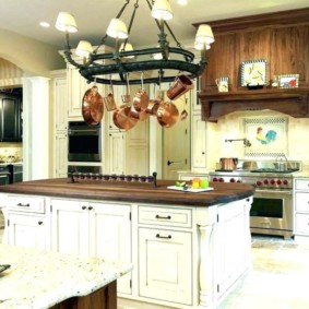 shelving for the kitchen in the interior